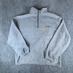 Pelican Case Logo Sweatshirt Mens XL Heather Gray‎ Logo Fleece Quarter Zip